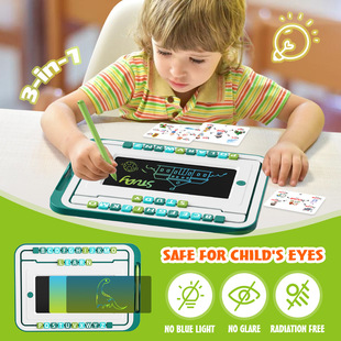 Cross-border children's English puzzle sketchpad desktop game machine and Tetris English early education machine toy wholesale