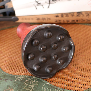 Electric heating stone energy warming moxibustion instrument round face meridian Han moxibustion hot moxibustion household instrument massage belt pimple warming moxibustion instrument