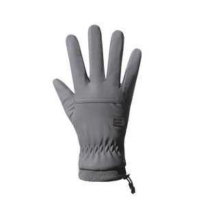 Autumn and winter outdoor sports riding gloves men's full finger touch screen thickened fleece-lined warm waterproof gloves wholesale