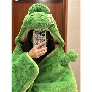 Одеяло Даффи с капюшоном Одеяло Шали Ширли Мэй Плащ Одеяло Толстый Плащ Одеяло Одеяло Дремлет