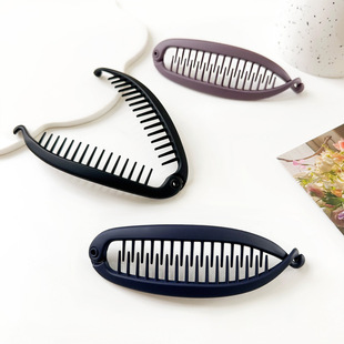 Cross-border Amazon comb wave hairpin ponytail clip hair curler fish clip bottom comb ball head hair fork banana clip