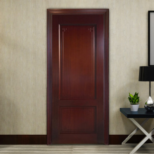 High-End Customized Solid Wood Door Manufacturer Direct Sales Supports Size Drawings and Personalized Paint Indoor Entrance Bedroom Door