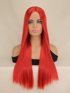 Christmas scare night anime Wig Sally Sally medium red long straight hair Cosplay Cos Wig Wig