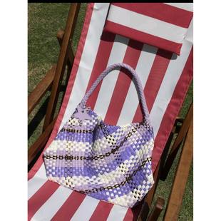 Hand-woven large-capacity bucket underarm bag women's high-grade commuter hand-held shoulder fashionable all-match tote bag