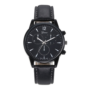 Cross-border new popular fashion trendy men's watch men's fake Three-eye business simple watch quartz watch