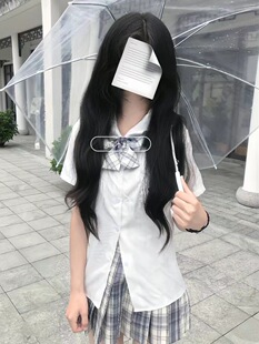 JK uniform shirt college style Japanese shirt summer slim short sleeve loose top JK plaid skirt pleated skirt suit