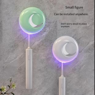 Wall-mounted toothbrush disinfection rack non-perforated toothbrush storage rack electric toothbrush disinfection machine drying heating toothbrush holder