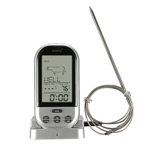 Wireless Bbq Thermometer Baking Kitchen Oven Meat Outdoor Bbq Food Thermometer with Timer
