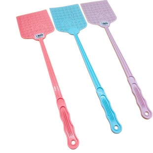Grid fly swatter Macaron color matching strong and durable household fly swatter one yuan two yuan wholesale