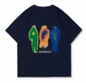 Cross-border Amazon 2025 new hip-hop street short sleeve summer creative bottoming shirt cotton T-shirt a generation of hair
