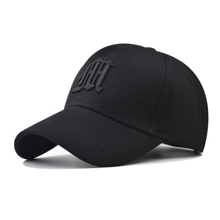 Cross-border new outdoor fashionable cotton B- letter baseball cap men and women Plaid peaked cap fashion hat wholesale
