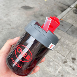 Summer Internet Popular Ton Cup Mini Children's Plastic Cup Simple Portable High-value Coffee Cup Travel Suction Cup