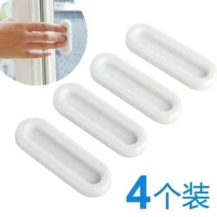 4 door handles, non-perforated window adhesive wardrobe handle, balcony glass door sliding door handle