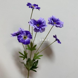 4 Butterfly Orchid Peony Simulation Flower Small Fresh Simulation Flower Wedding Wedding Home Decoration Soft Dress Model Room