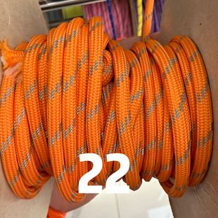 in stock 32 Set Round Polyester Reflective Rope Encrypted Fluorescent Color Ins Style Sweater Pants Rope with Hanging Ornaments Woven Rope