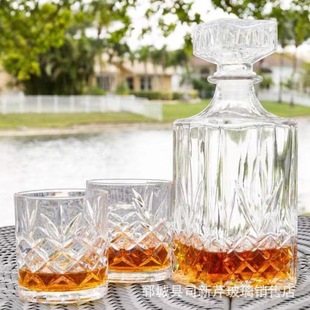European-style crystal glass wine bottle whiskey wine bottle red wine bottle transparent glass empty wine bottle wine separator decanter