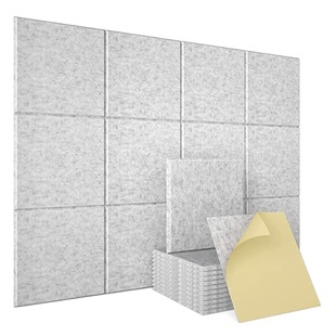 Cross-border dedicated square sound-absorbing board felt board wall decoration board cinema piano room sound-absorbing material self-adhesive wall stickers