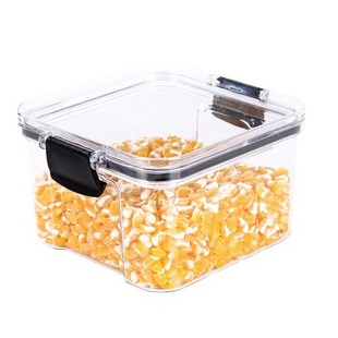 Square transparent storage jar food crisper kitchen grains storage jar dried fruit thickened storage sealed jar