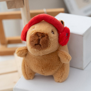 Kapibala Capybara Plush Toy Bag Hanging Accessories Decompression Toy Doll Stall Toy Keychain Gift