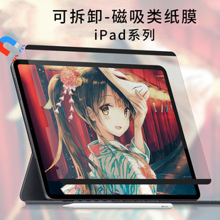 For Samsung s6lite magnetic paper film p610 detachable painting film s7fe/a8/s8plus matte film
