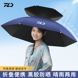 Umbrella Cap Head Umbrella Hat Fishing Head Sun Umbrella Outdoor Tea Picking Sanitation Sunscreen Umbrella Folding Large