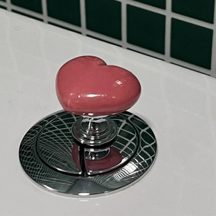 Toilet Push Button Heart-Shaped Accessory Long Manicure Universal Flush Switch Extension Bathroom Toilet
