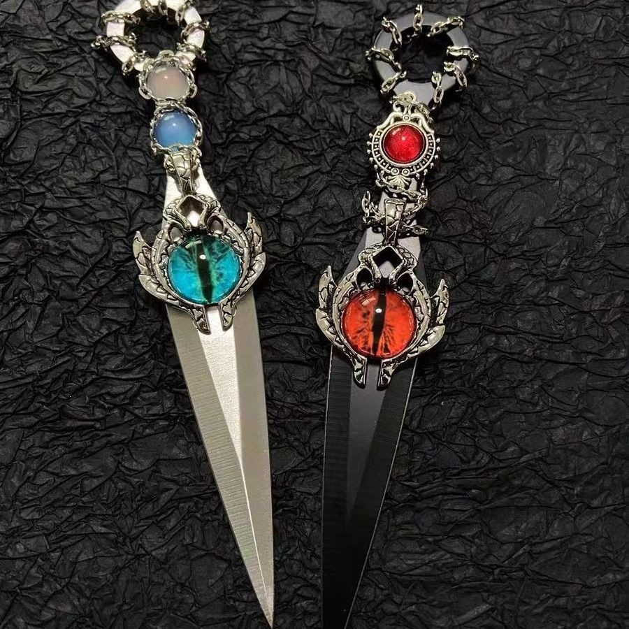 Ins-Style Portable Student Version of the Kunai, Exquisite Handmade, Custom-Made Gift for Opening Packages, Gothic Dark Style