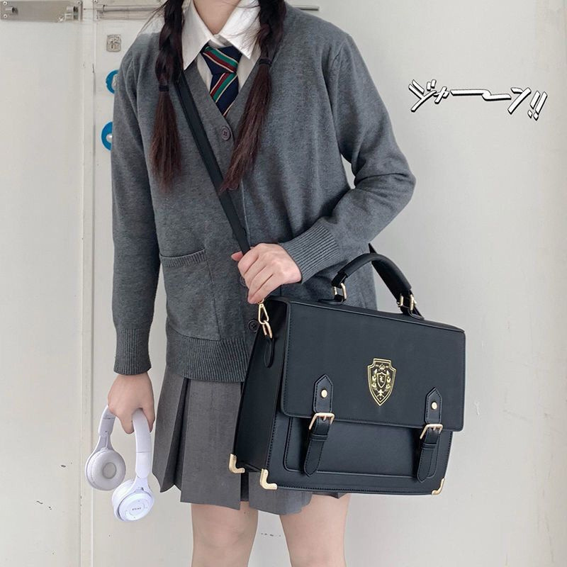 [Iikawa High School] Flower Fashion Academy JK Bag School Supply Bag Women's Bag Briefcase Versatile Shoulder Crossbody Bag