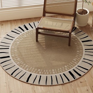 Round Carpet Living Room Bedroom New Bedside Coffee Table Sofa Blanket Swivel Chair Study Retro Light Luxury Advanced Sense Cushion