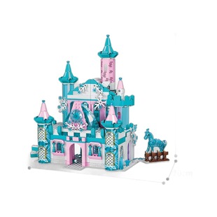 Kaizhi 98712 Girls DIY Assembled Building Blocks Princess Ice Castle Granular Building Blocks Toy Gift Cross-border Wholesale