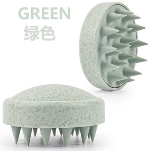 Factory Direct New Wheat Straw Shampoo Brush Massage Cleaning Skin Meridian Shampoo Artifact Household Head Massage Brush