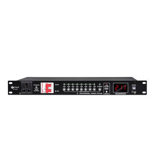 2023 Professional Smart Power Sequencer New 9-way Stage Socket with Computer Central Control Per Way Filter Audio