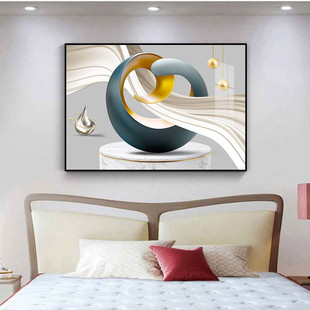 Modern Minimalist Bedroom Decorative Painting Bedside Hanging Painting Nordic Master Bedroom Mural Hotel Guest Room Wall Painting