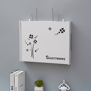 Punch-free Creative Light and Dark Router Weak Box Multimedia Box Empty Open Box Decorative Painting with Electric Meter Cover Gold