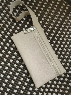 Small Bag Men's and Women's Handbag Microfiber Leather Advanced Sense Mobile Phone Bag Digital Charging Treasure Storage Bag LOGO Printing