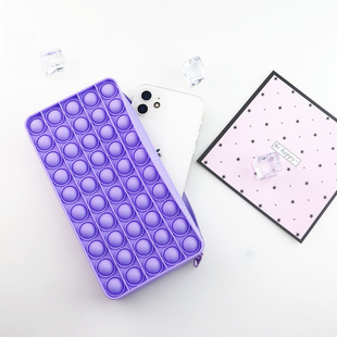 Factory spot supply new silicone bubble pencil case wholesale rodent pioneer decompression stationery box bag
