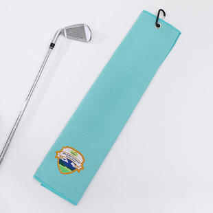 Manufacturer's Straight Hair Microfiber Golf Towel Quick-Drying Waffle Sweat-Absorbent Sports Cleaning Customizable Towel