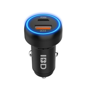 QC3.0 pd30W car charger car charging head 30W cigarette lighter car mobile phone charger car charging