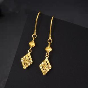 Explosions Vietnam gold earrings female earrings peacock phoenix transfer beads leaf tassel earrings wholesale
