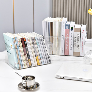 Прозрачный ящик для хранения книг Организуйте И упакуйте книжную полку Ящик для хранения настольных детских книг Корзина для хранения книг Артефакт