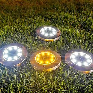 Solar Lights Outdoor Underground Lights Household Garden Lights Outdoor Waterproof Garden Layout Decorative Floor Plug Lawn Street Lights