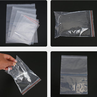 Factory thickened Internet celebrity self-sealing bag PE transparent plastic storage bag waterproof sealed bag sealing chain bag in stock