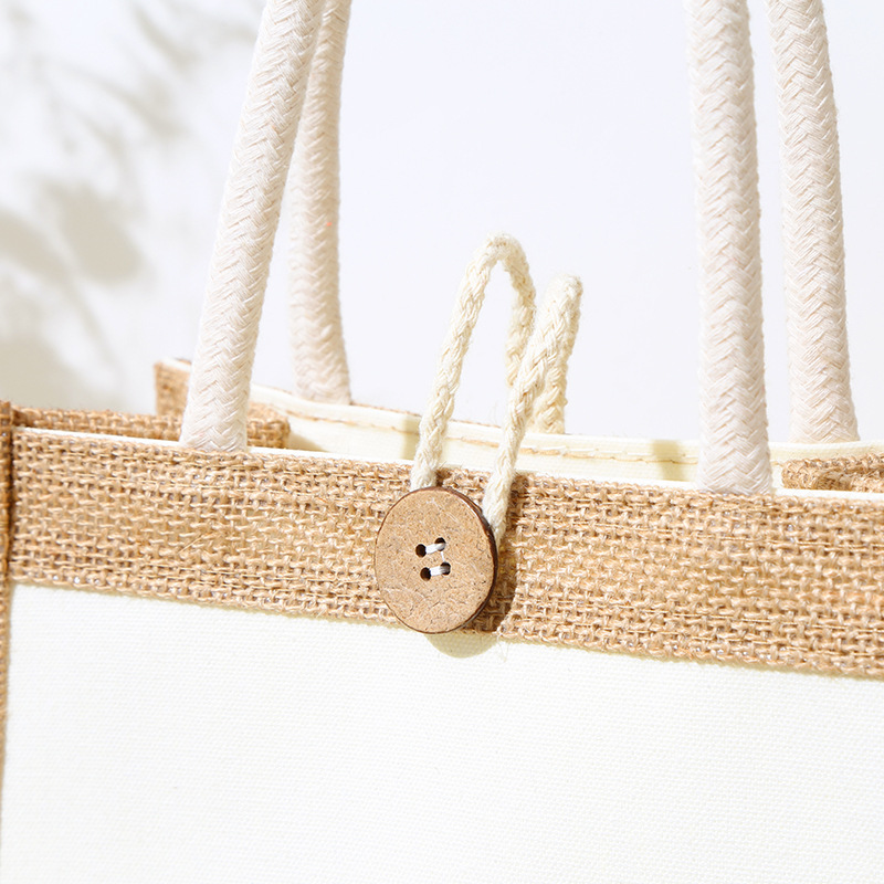 DIY Clothing Gift Linen Bag Handmade Tote Bag Graffiti Linen Bag Souvenir Tote Bag