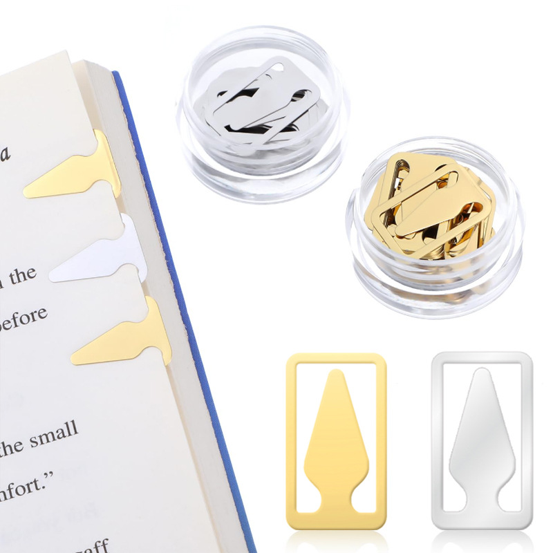 Mini Stainless Steel Creative Bookmark Clip Metal Small Bookmark Arrow Reading Marker Teacher's Day Student Use Wholesale