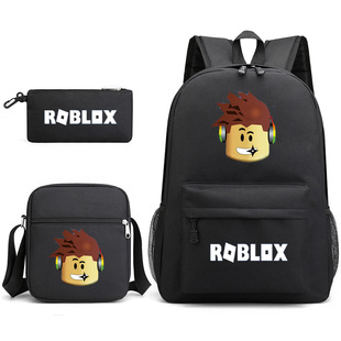 New Roblox Boys and Girls High School Supply Backpack Student Schoolbag Small Shoulder Bag Pencil Bag Computer Bag Campus