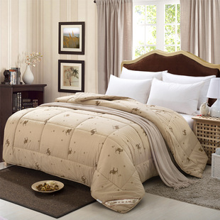 Cross-border thickened camel quilt pure cotton autumn and winter cotton quilt camel quilt warm single double quilt core factory wholesale