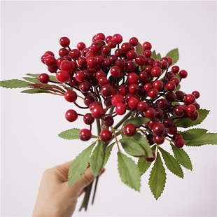 Simulation bunches of rich fruit bunches of forest berries foam berries home decoration hand flower arrangement fake flowers wholesale