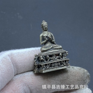 Tibetan-style Copper Buddha Ornaments Mini Bronze Statues Home Home Buddha Ornaments