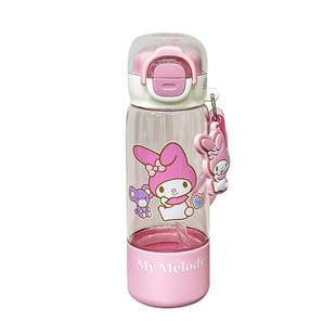 Sanrio water cup tritan children's cute straw cup portable double drinking cup kulomi 2025 new