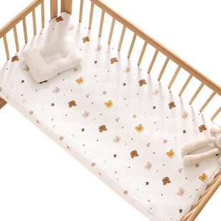 Soft Yun baby fitted sheet class a pure cotton stitching bed sheet baby mattress cover newborn children Four Seasons bed sheet cover